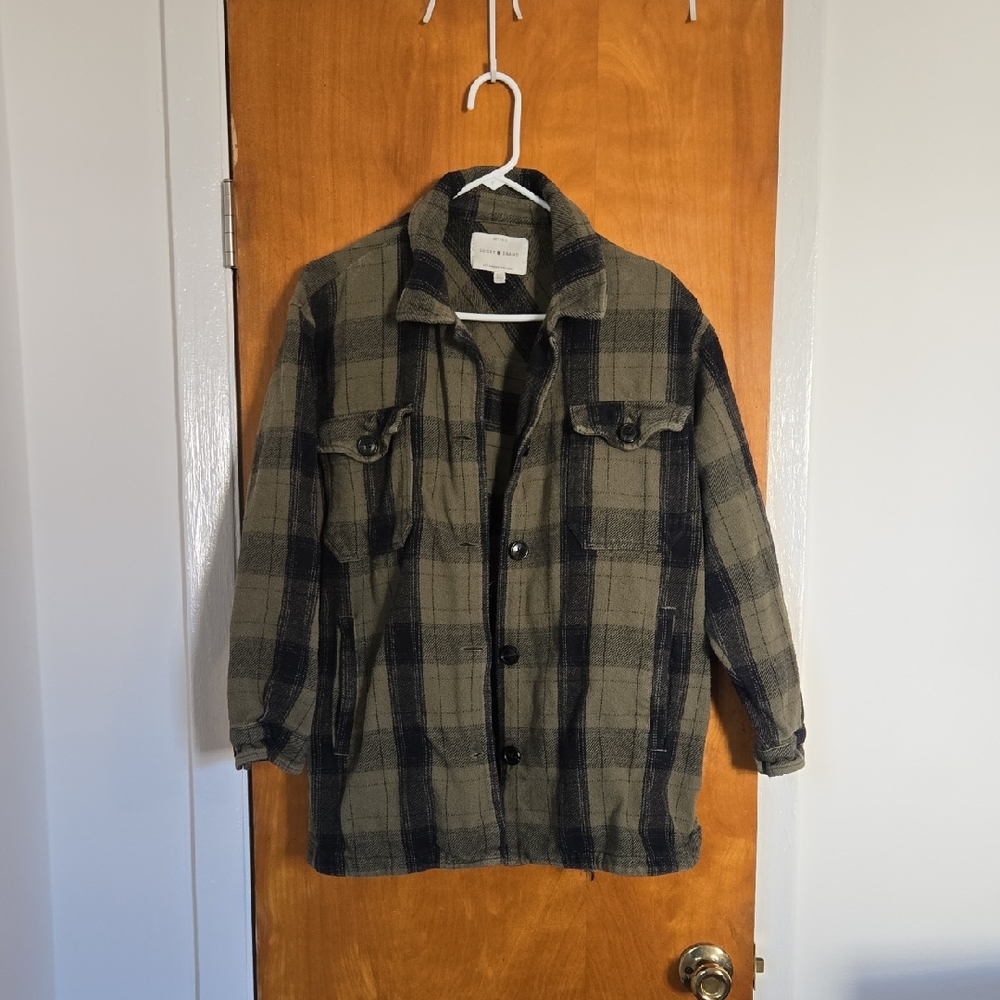 Lucky Brand | Green & Black Flannel/Shacket